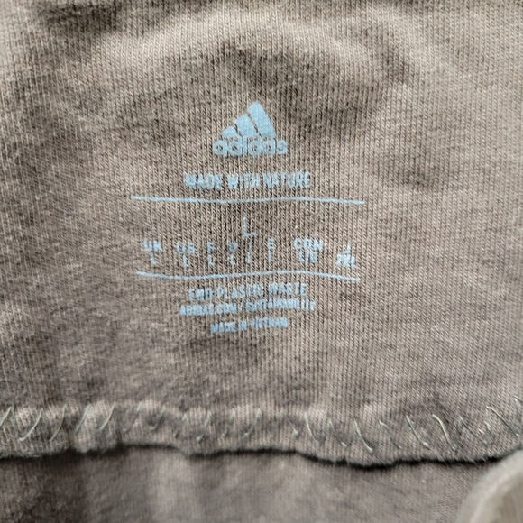 Adidas Crewneck Organic Cotton End Platic Waste Embroidered Logo Tshirt Large - Picture 9 of 12